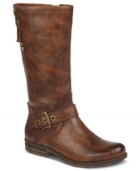 Add comfort and rugged style with Naturalizer's Balada wide calf boots. With a buckle embellishment at the side, they're a rich style you'll wear on those days when toughness is needed. Add comfort and rugged style with Naturalizer's Balada wide calf boots. With a buckle embellishment at the side, they're a rich style you'll wear on those days when toughness is needed.