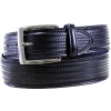 Men's Black Braided Leather Jean Dress Belt