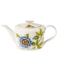 An exotic beauty, the Amazonia teapot brings a room to life with flora and fauna from the rainforest. Luscious color and sumptuous gold accents adorn the premium bone china of Villeroy & Boch. An exotic beauty, the Amazonia teapot brings a room to life with flora and fauna from the rainforest. Luscious color and sumptuous gold accents adorn the premium bone china of Villeroy & Boch.