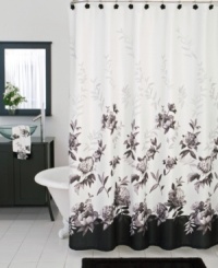 Luminous beauty. These Moonlit Garden shower curtain hooks from Lenox bring modern romance to your bath space with sophisticated florals in soft charcoal and black hues. Luminous beauty. These Moonlit Garden shower curtain hooks from Lenox bring modern romance to your bath space with sophisticated florals in soft charcoal and black hues.