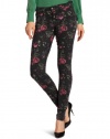 Joe's Jeans Women's The Skinny Electric Floral Print, Black, 28