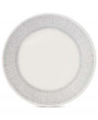 Effortlessly chic, the Simplicity salad plate by Vera Wang Wedgwood features a minimalist shape in casual porcelain lined with neutral gray and cream. Effortlessly chic, the Simplicity salad plate by Vera Wang Wedgwood features a minimalist shape in casual porcelain lined with neutral gray and cream.