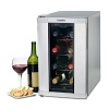 This sleek, compact wine cellar is great solution for your reds, whites and champagnes. By maintaining the ideal storage temperature, it ensures that up to eight bottles of wine preserve their signature bouquet, flavor and body. The brushed stainless steel exterior and softly lit interior make for an elegant, modern display. Manufacturer's limited 3-year warranty.