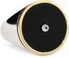 Elizabeth and James Nile Round Black Onyx & White Topaz Ring