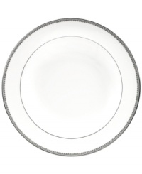 Inspired by the luxurious details that mark a Vera Wang gown, the Lace dinnerware and dishes set features a delicate, lace-patterned border in gleaming platinum. Inspired by the luxurious details that mark a Vera Wang gown, the Lace dinnerware and dishes set features a delicate, lace-patterned border in gleaming platinum.