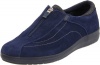 Grasshoppers Women's Suede Stetch Plus Zip Slip-on