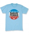 Life moves fast. Toss this Save Ferris T shirt on from Fifth Sun and look around for awhile or you'll miss it.