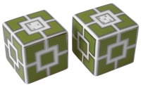 Jonathan Adler Nixon Salt & Pepper Shakers - Green Jonathan Adler Nixon Salt & Pepper Shakers - Green