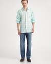 Freshen up your casual summer wardrobe with this brightly-hued, classic fit sportshirt shaped in washed linen.ButtonfrontLinenMachine washImported