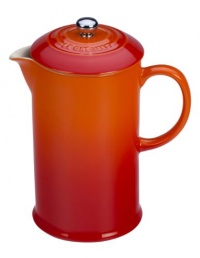Le Creuset Stoneware 27-Ounce French Press, Flame Le Creuset Stoneware 27-Ounce French Press, Flame