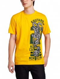 Southpole Men's Vertical Script Logo Fashion Tee Southpole Men's Vertical Script Logo Fashion Tee