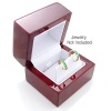 Luxurious Cherry Wooden Leather Earrings Gift Box