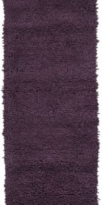 Area Rug 2x8 Runner Shag Purple Color - Surya Aros Rug from RugPal Area Rug 2x8 Runner Shag Purple Color - Surya Aros Rug from RugPal