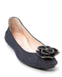 Elie Tahari DAHLIA DRIVING Flat Shoes Indigo Denim US 6 / Eur 36 Elie Tahari DAHLIA DRIVING Flat Shoes Indigo Denim US 6 / Eur 36