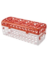 Big solutions for your little one. Baby bottles, straws, feeding accessories and other mommy must-haves fit into this smart dishwasher companion, which has symmetrical doors for easy loading and unloading. Sits securely on the countertop for easy access and the flexible design fits in all of the bits and pieces of parenting for a sparkling clean finish. Lifetime warranty. Big solutions for your little one. Baby bottles, straws, feeding accessories and other mommy must-haves fit into this smart dishwasher companion, which has symmetrical doors for easy loading and unloading. Sits securely on the countertop for easy access and the flexible design fits in all of the bits and pieces of parenting for a sparkling clean finish. Lifetime warranty.