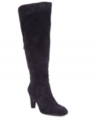 A cute tassel-topped zipper adds just the right amount of detail to the back of the Wenda-W wide calf boots by Bandolino. A cute tassel-topped zipper adds just the right amount of detail to the back of the Wenda-W wide calf boots by Bandolino.