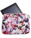 Give your gadget a step up in style with this shoe print dressed iPad sleeve from nine West. Outfitted with signature detailing and a well-padded interior, it slips effortlessly under your arm or in your favorite day bag.