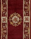 Burgundy Momeni Harmony 7'9x7'9 European Round Area Rug from RugPal.com