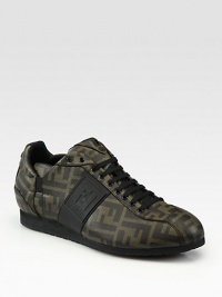 Chic canvas woven with allover logo initials, a leather logo accent and comfortable elastic straps at the ankle. Leather lining Padded insole Rubber sole Imported Chic canvas woven with allover logo initials, a leather logo accent and comfortable elastic straps at the ankle. Leather lining Padded insole Rubber sole Imported