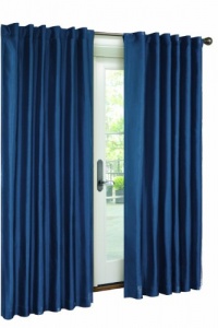 Victoria Classics Interlined Faux Silk Panel- 54-Inch By 84-Inch, Indigo Victoria Classics Interlined Faux Silk Panel- 54-Inch By 84-Inch, Indigo