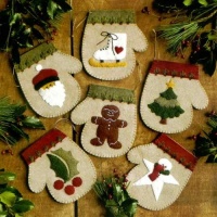 Rachel's Of Greenfield Warm Hands Ornament Kit Set Of Six Rachel's Of Greenfield Warm Hands Ornament Kit Set Of Six