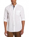 Nautica Men's Vineyard Poplin Solid Long Sleeve Woven Shirt