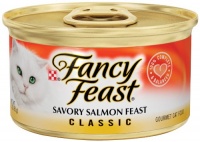 Fancy Feast Gourmet Cat Food, Savory Salmon Feast, 3-Ounce Cans (Pack of 24)