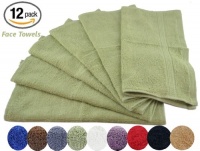 Utopia Luxury Washcloths 13 x 13 12 pack - Sage Green Utopia Luxury Washcloths 13 x 13 12 pack - Sage Green
