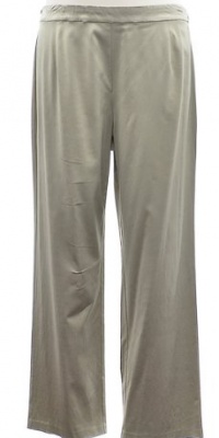 Eileen Fisher Champaign Tan Viscose Satin Stretch Straight Leg Pant 2X Eileen Fisher Champaign Tan Viscose Satin Stretch Straight Leg Pant 2X