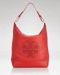 Slouchy and super-chic. This logo-stamped hobo from Tory Burch makes for a stylish everyday choice. A versatile shape ensures this style will work with all of your favorite looks. Slouchy and super-chic. This logo-stamped hobo from Tory Burch makes for a stylish everyday choice. A versatile shape ensures this style will work with all of your favorite looks.