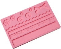 Wilton Fondant and Gum Paste Silicone Mold Fabric Wilton Fondant and Gum Paste Silicone Mold Fabric