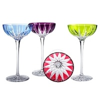 A glamorous collection of barware from William Yeoward in exciting shapes and vibrant amethyst brings uncommon elegance to your events. With striking vertical cuts, each piece sings a contemporary tune that is deeply indebted to classic crystal design. A glamorous collection of barware from William Yeoward in exciting shapes and vibrant amethyst brings uncommon elegance to your events. With striking vertical cuts, each piece sings a contemporary tune that is deeply indebted to classic crystal design.