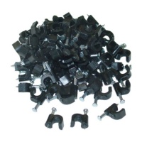 Cable-Clip Black RG6 (100 pieces per bag) Cable-Clip Black RG6 (100 pieces per bag)