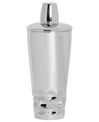 Dazzle a crowd with the Atelier cocktail shaker from Monique Lhuillier Waterford. A jewel-like geometric motif in gleaming nickel plate adds modern brilliance to the mix. Dazzle a crowd with the Atelier cocktail shaker from Monique Lhuillier Waterford. A jewel-like geometric motif in gleaming nickel plate adds modern brilliance to the mix.