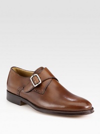 An everyday monkstrap slip-on for the modern gentleman, expertly crafted in fine calfskin leather with a plain-toe finish.Leather upperLeather liningPadded insoleLeather soleImported An everyday monkstrap slip-on for the modern gentleman, expertly crafted in fine calfskin leather with a plain-toe finish.Leather upperLeather liningPadded insoleLeather soleImported