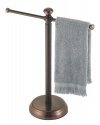 InterDesign York Metal Arm Towel Holder, Bronze