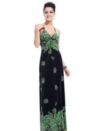 Ever Pretty Sexy V-neck Floral Printed Ruffles Summer Dress 09502 Ever Pretty Sexy V-neck Floral Printed Ruffles Summer Dress 09502