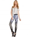 Contrast animal prints makes a statement on these Petticoat Alley leggings -- a hot fall style! (Clearance)