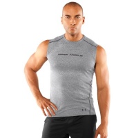 Men's UA HeatGear® Touch Fitted Sleeveless Crew Tops by Under Armour Men's UA HeatGear® Touch Fitted Sleeveless Crew Tops by Under Armour