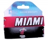 NBA Miami Heat Silicone Rubber Bracelet Set, 2-Pack