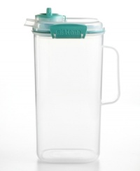 Healthy and refreshing, enjoy fresh juice throughout the day. This durable juice jug features a seal-tight lid that locks in freshness, prevents spilling and makes pouring a mess-free affair. Limited lifetime warranty. Healthy and refreshing, enjoy fresh juice throughout the day. This durable juice jug features a seal-tight lid that locks in freshness, prevents spilling and makes pouring a mess-free affair. Limited lifetime warranty.