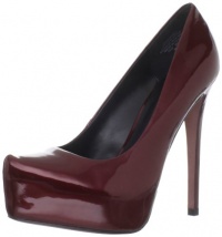 Boutique 9 Women's Kimberly Patent Platform Pump,Dark Red,8.5 M US