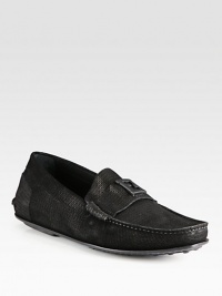 Stamped FF print on treated suede makes this luxurious loafer exceptionally modern and stylish.Suede upperLeather liningRubber/leather soleMade in Italy Stamped FF print on treated suede makes this luxurious loafer exceptionally modern and stylish.Suede upperLeather liningRubber/leather soleMade in Italy