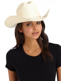 THE LOOKStructured, rigid designCowboy hat silhouetteRibbon bow detailTHE MEASUREMENTInside width, about 6½Brim length, about 15½Brim width, about 14THE MATERIALCoated silkORIGINMade in Italy THE LOOKStructured, rigid designCowboy hat silhouetteRibbon bow detailTHE MEASUREMENTInside width, about 6½Brim length, about 15½Brim width, about 14THE MATERIALCoated silkORIGINMade in Italy