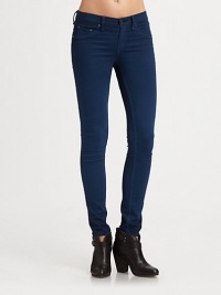 Work the trend in these slimming, leggings-style jeans. THE FITMedium rise, about 8Inseam, about 29THE DETAILSZip flyFive-pocket style60% cotton/35% modal/5% polyurethaneMachine washMade in USA of imported fabricModel shown is 5'11 (178cm) wearing US size 4. Work the trend in these slimming, leggings-style jeans. THE FITMedium rise, about 8Inseam, about 29THE DETAILSZip flyFive-pocket style60% cotton/35% modal/5% polyurethaneMachine washMade in USA of imported fabricModel shown is 5'11 (178cm) wearing US size 4.