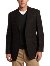 Tommy Hilfiger Men's 2 Button Side Vent Herringbone Trim Fit Sport Coat