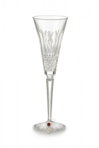 Waterford Crystal 11th Edition 12 Days of Christmas Champagne Flute, Eleven Pipers Piping Waterford Crystal 11th Edition 12 Days of Christmas Champagne Flute, Eleven Pipers Piping