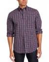 Nautica Men's Long Sleeve Wrinkle Resistant Multi Plaid