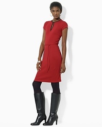 Rendered in fine-ribbed cotton, this versatile dress is designed with a belted waist to guarantee a perfect fit everytime. Rendered in fine-ribbed cotton, this versatile dress is designed with a belted waist to guarantee a perfect fit everytime.