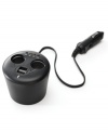 Keep your devices going strong while you're on the go with this cup holder charging station from EB Giftware.
